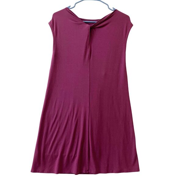 Eileen Fisher Plum Purple Dress with Twisted Back Detail  Size XXS - Picture 6 of 9